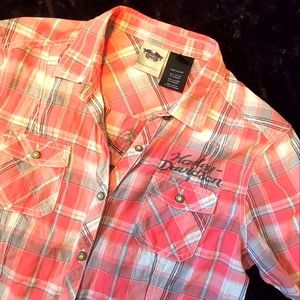 Harley Davidson Button Shirt-Blouse,, ADORABLE